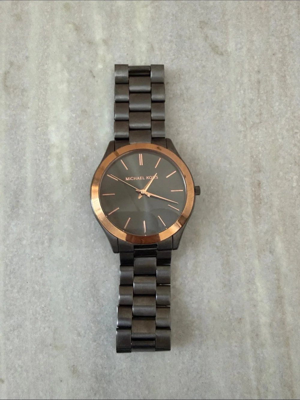 Michael Kors Black Watch with Rose Gold Accents